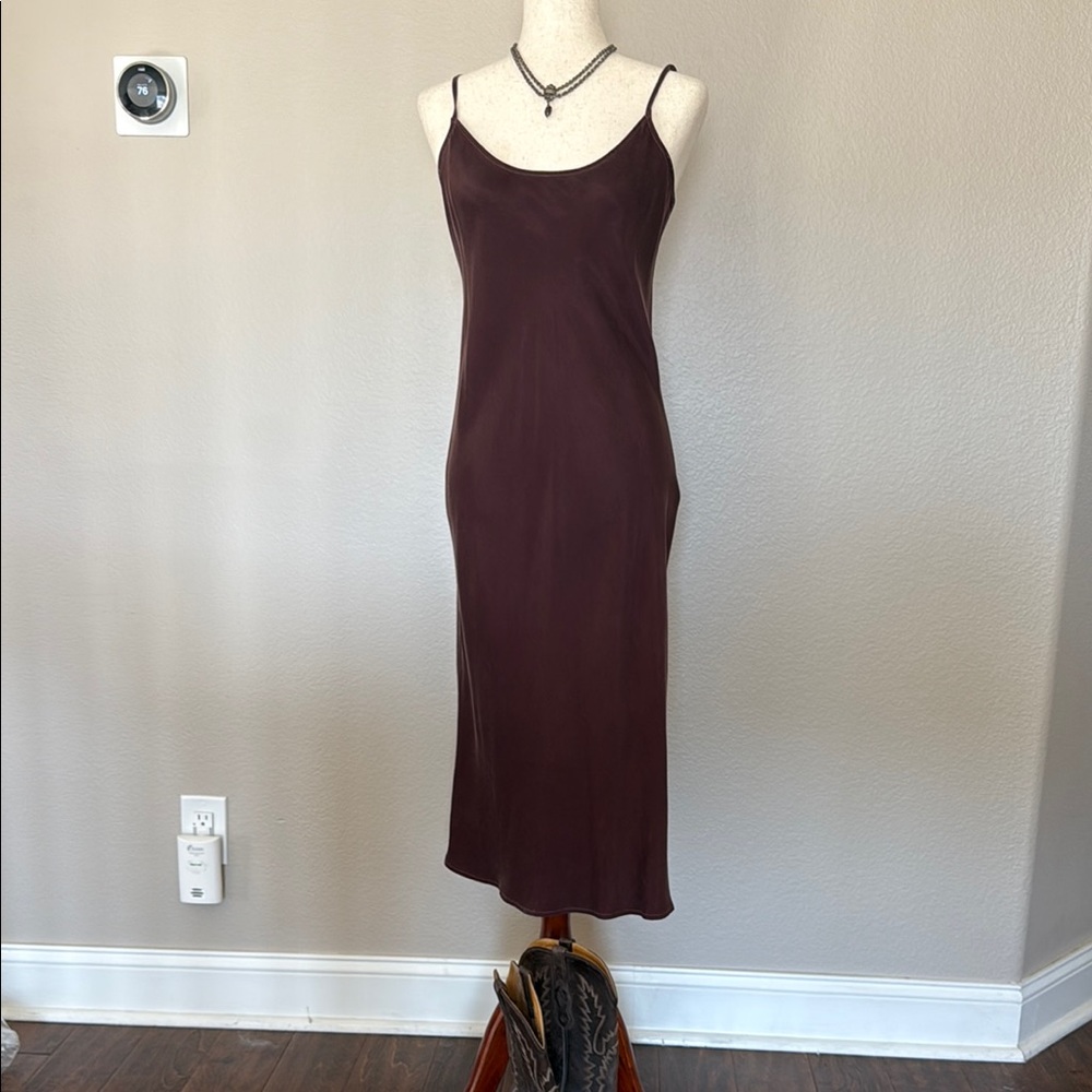 Maven West Red Sleeveless Ribbed Maxi Dress